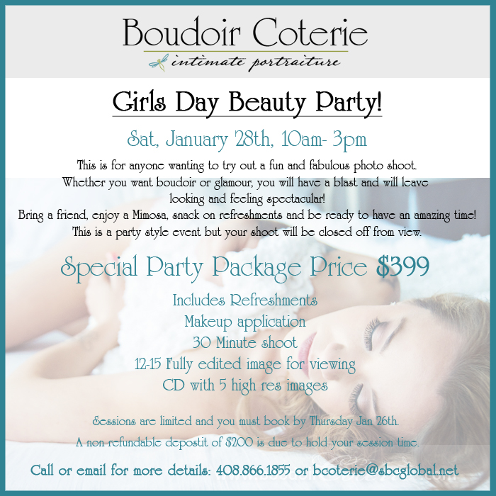 Boudoir Party San Jose Portrait Studio Boudoir Coterie San Jose bay Area sexy portrait photography