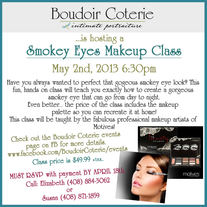 makeup class Boudoir Coterie San Jose Bay Area boudoir sexy pictures.